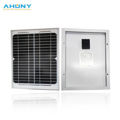 Good price 500V White Backsheet Monocrystalline Rigid Glass Solar Panel For CCTV Camera / Solar Light online