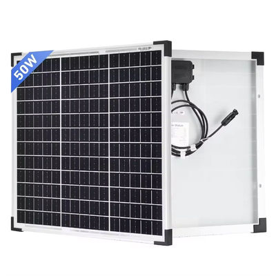 Good price 50W PERC High-Performance Silver Power Mono Solar Panel Battery Cell PV Module Charging Kit For Camp Rv Solar Caravan online