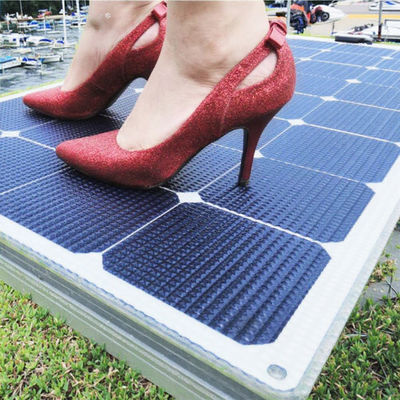 Good price Black Off Grid Portable Monocrystalline Solar Panels 55W 12V For RV Marine Boat for car parking online