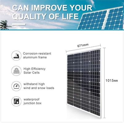 Good price Custom 12V 24V Mono Glass Solar Panel 100W-270W Solar Panels High-Efficiency 150W-200W Range Included online