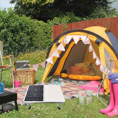 Good price Foldable out up Portable Solar Panel 18w Monocrystalline PV Solar table Panel For Camping Picnic energy system off grid online