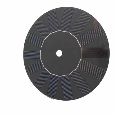 Good price 2.1w 350mA 6V Round Custom Solar Panel Black Fibreglass Pet For Fountain Spring online