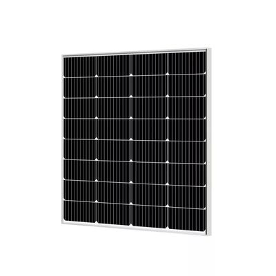 100W Efficiency Glass Solar Module Mono Solar Cell Strong 20V For LED Light