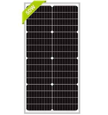 50W 12V Monocrystalline Solar Panel For Sustainable Battery Charging Of RV Camper SUV