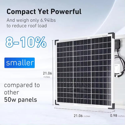 Good price 50w 60w Monocrystalline Pv Panels Solar Cell Silver Frame Bificial Transparent Glass For Strong Wind Snowy Harsh Climate online