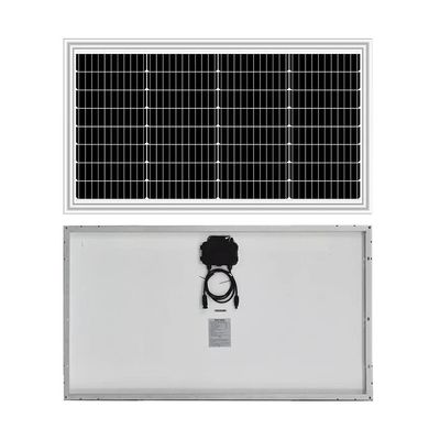 Good price 60W 65w Mono Black White Backsheet Glass Solar Panel Pv Module Thin Extreme Temperature 20v Vmp For 12v Battery Cell online