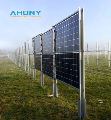 Good price Vertical Bifacial Solar Fence Panel Kit for Garden Backyard Irrigation Pond Poultry Ranch Off-Grid Power Generation online